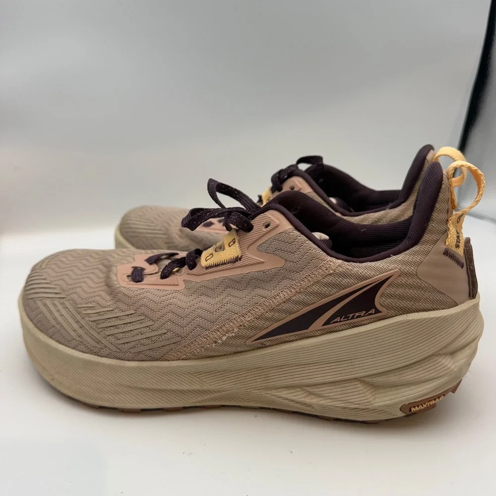 Altra Experience Wild Womens 11 Trail Running Shoes Tan Purple ALOA85QD923